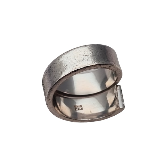 Pianegonda spiral ring, vintage textured ring in … - image 5