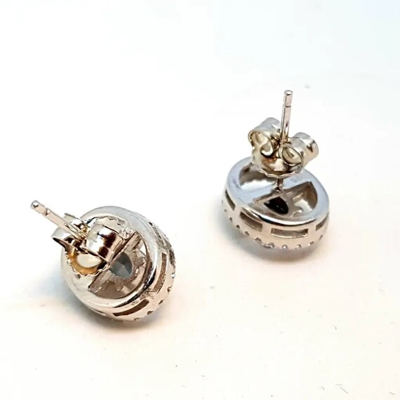 Silver earrings, sparkly stud earrings, glitter e… - image 6