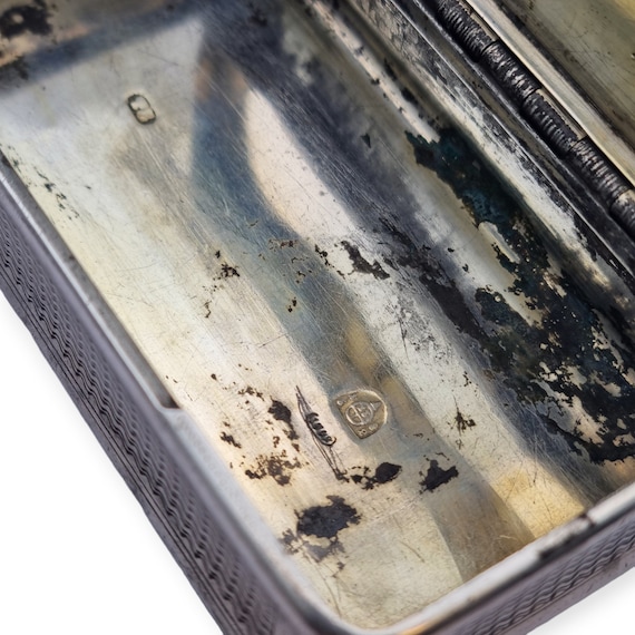 Antique and Rare Austrian Solid Silver Snuff Box … - image 10