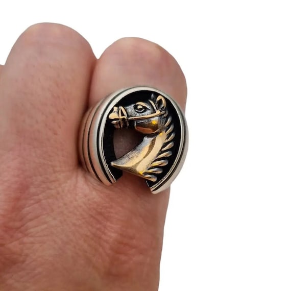 Horse Ring Horseshoe Ring Silver Ring Original Ring Animals ring for Horse Lover Silver Equine Ring Antique Vintage Jewelry. Etsy Canada