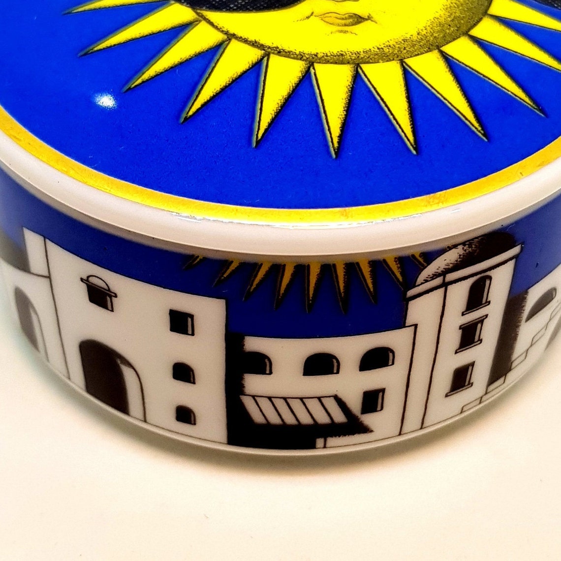 Rosenthal Fornasetti porcelain box. Il sole di Capri. Germany. | Etsy