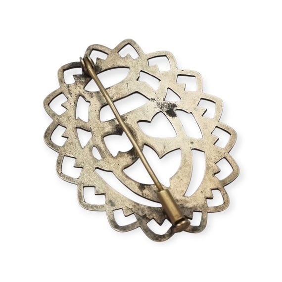 Antique brooch with openwork initials "DR" or "RD… - image 8
