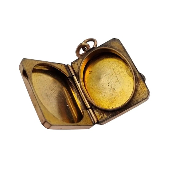 Shield locket, Victorian Rectangular Medallion Pe… - image 10