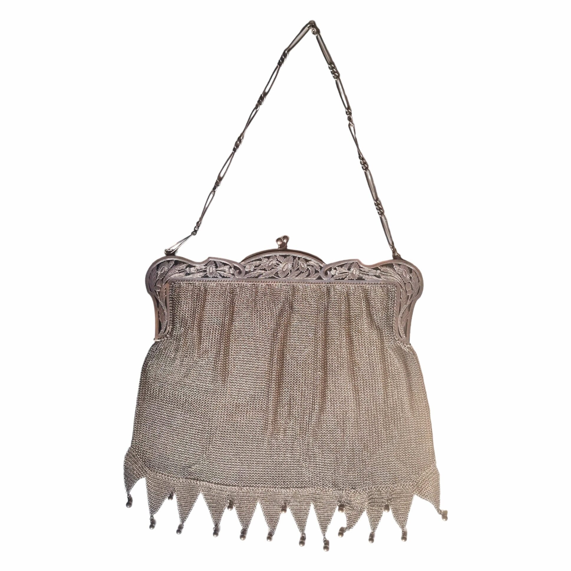 Bolsos De Malla De Plata Antiguos Bolso De Malla De Plata Antigua