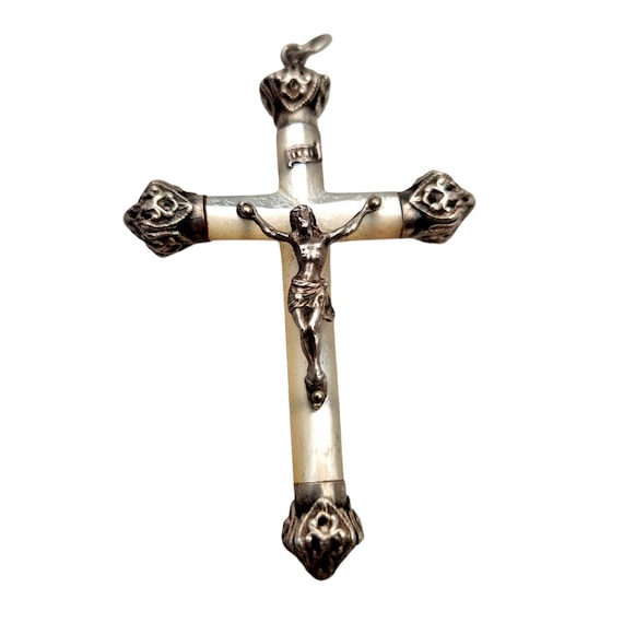 Croix Ancienne Religieuse Poinçonnée FIX - Début 20ème Siècle - Belle Patine