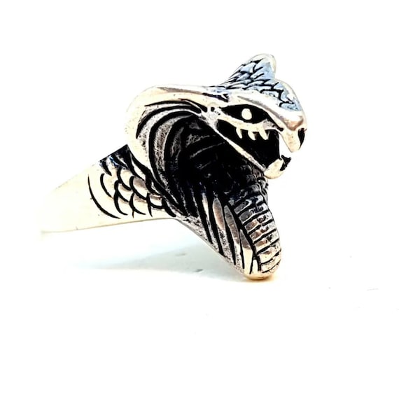 Cobra ring, Snake ring sterling silver, serpent jewel for women, viper ring vintage, gift for women, antique and vintage jewelry.