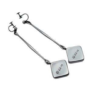 Georg jensen silver earring, number 152, Astrid Fog Denmark 1970s, silver collector, large earrings sterling silver, original gifts for her.