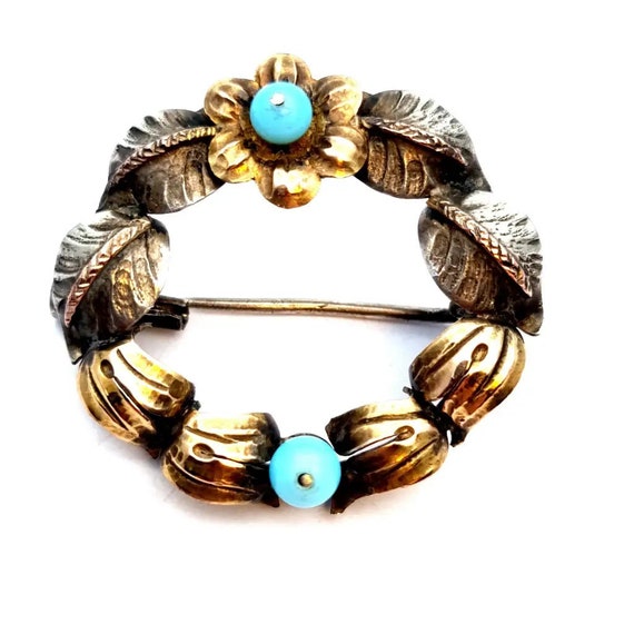 ANCIENNE BROCHE EN Argent Massif Art Déco Nouveau créateur Croix De