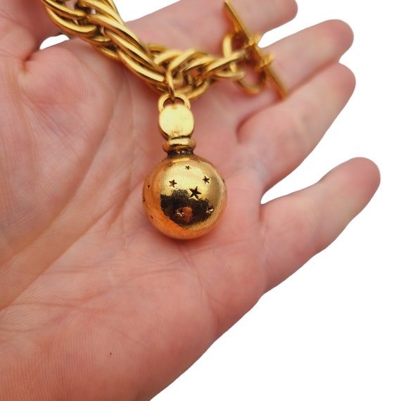 Vintage Golden Perfume Bracelet WORTH dans la nui… - image 4