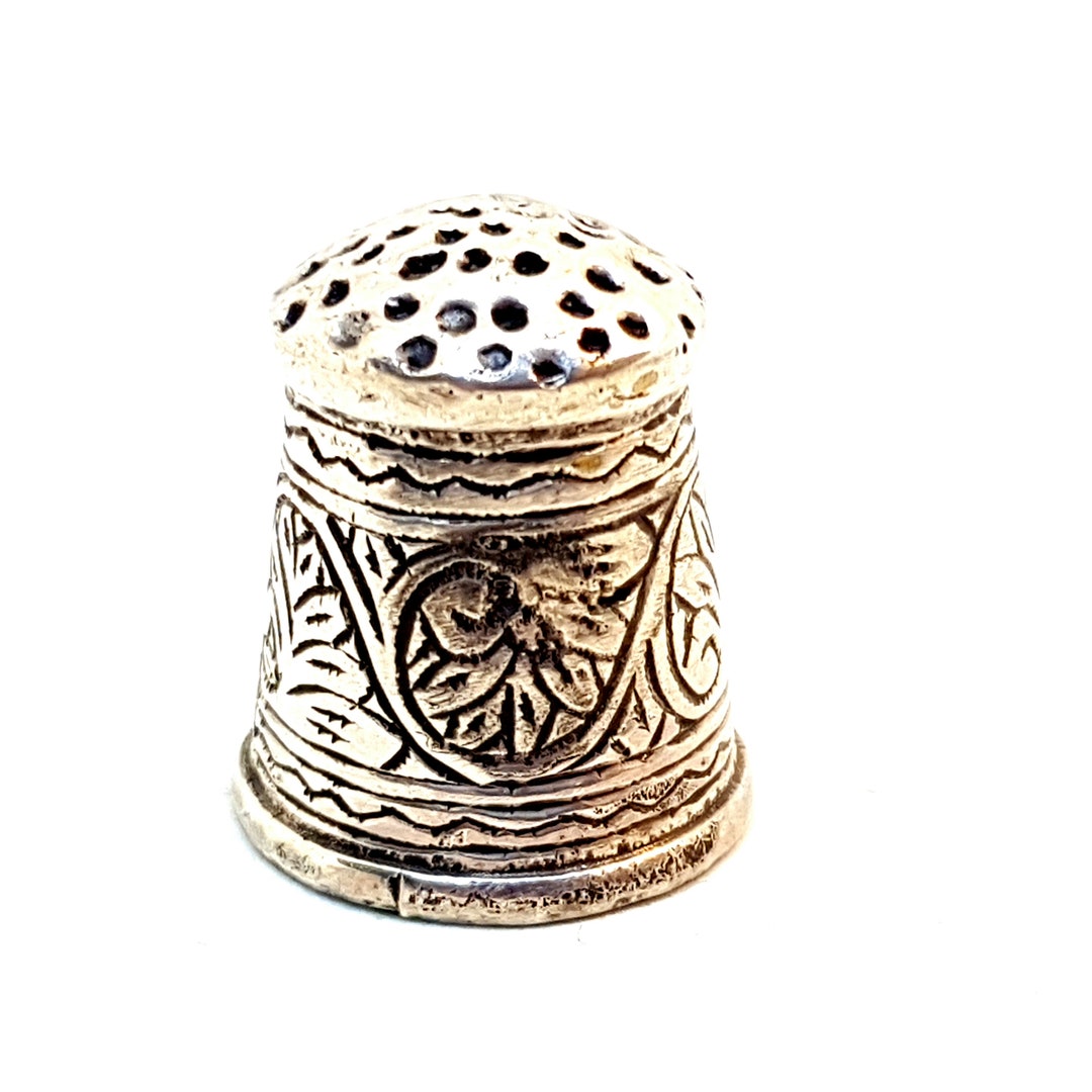Thimble Collection Silver Thimble Vintage Antique Silver Etsy