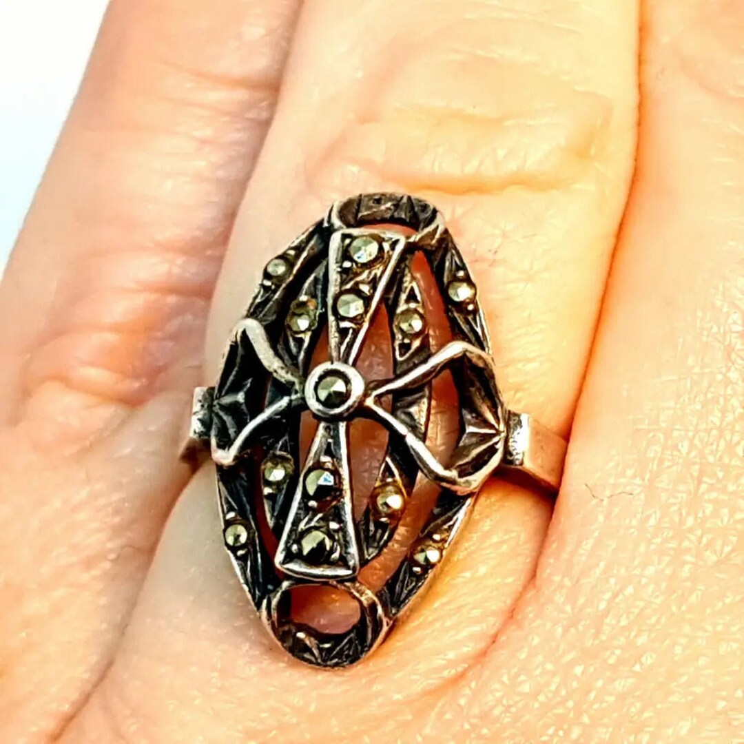 Vintage Circa 1970s 1980s 925 Sterling Silver Ring - Etsy