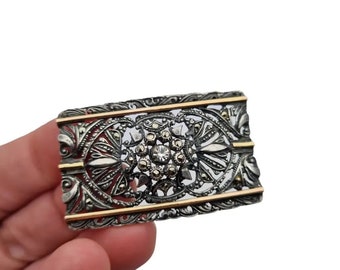 Victorian brooch antique, brooch for women vintage, Victorian pin, silver brooch, antique brooch, SXX. Antique & vintage jewelry.