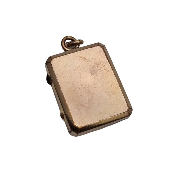 Shield locket, Victorian Rectangular Medallion Pe… - image 7