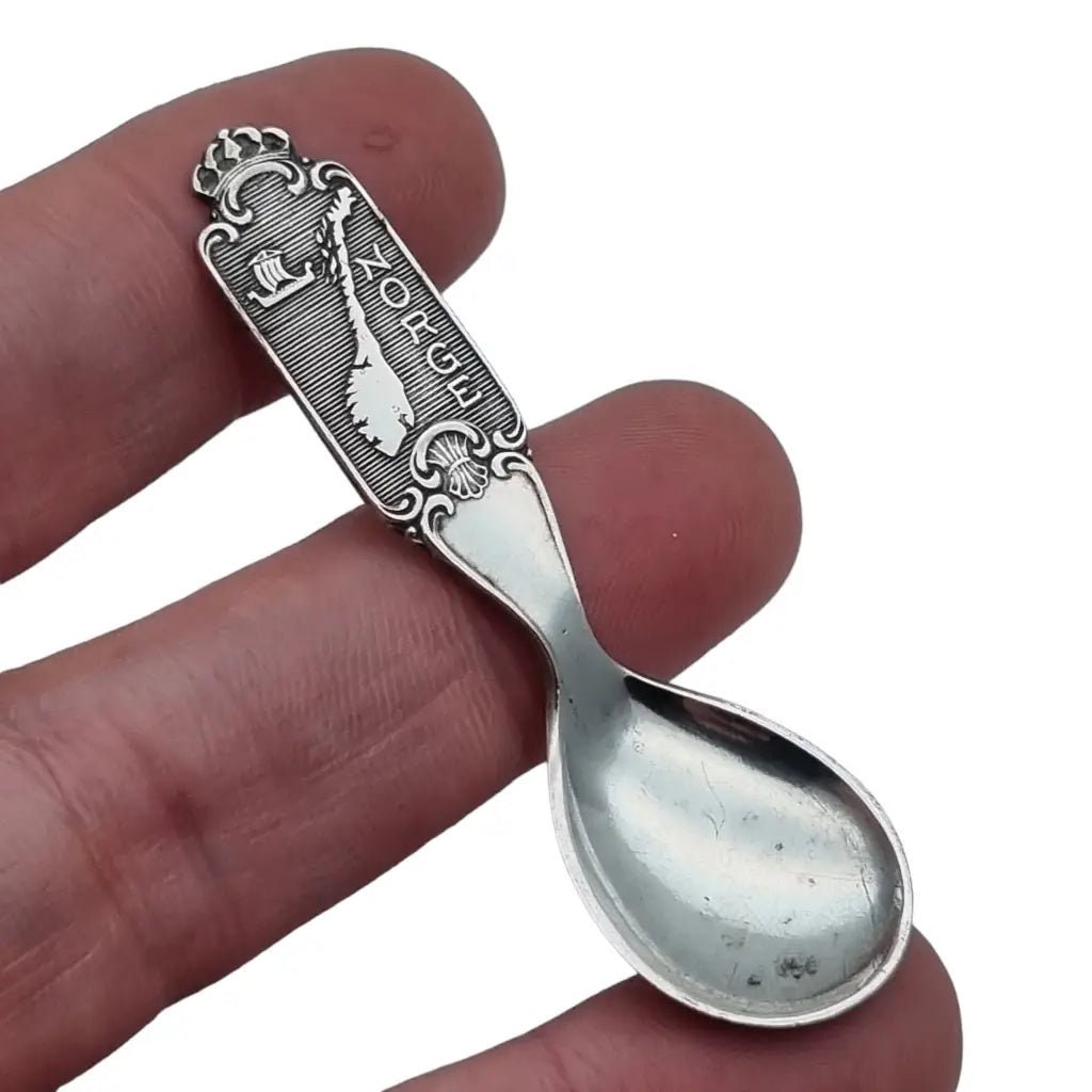 Norwegian Silver Spoon, Norge, 830 Silver, Souvenir Spoon