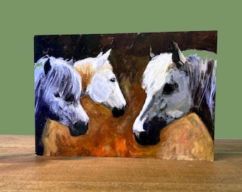 Highland Ponies Greetings Card