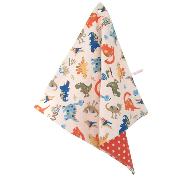 Serviette de table enfant " Dinosaures " avec attache pression