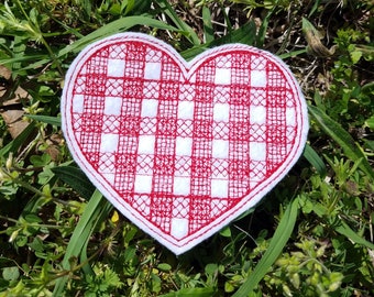 RS 853 Plaid heart