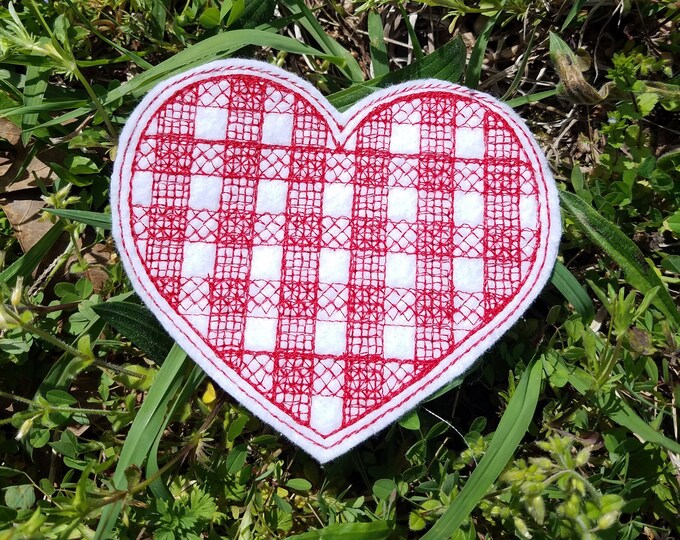 RS 853 Plaid heart