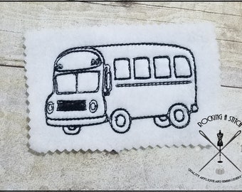 RS 597 School bus outline rag