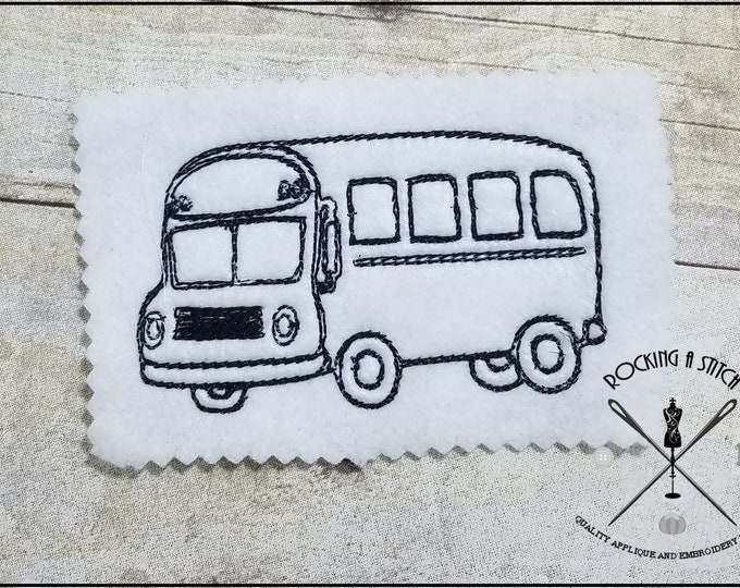 RS 597 School bus outline rag
