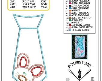 RS 595 Peeking bunny tie