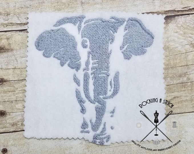 RS 651 Elephant Embroidery