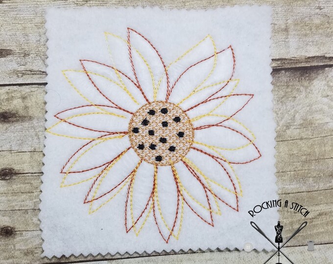 RS 665 Sunflower Sketch