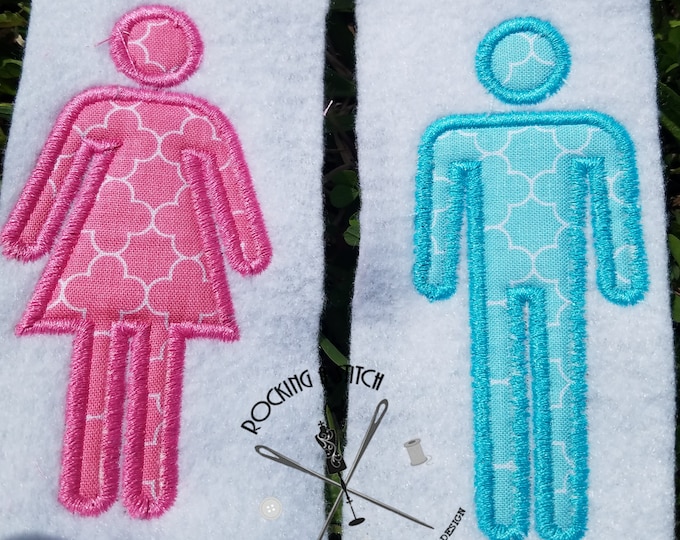 RS 868 bathroom sign for man and woman