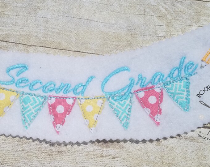 RS 613 Second Grade Bunting Banner