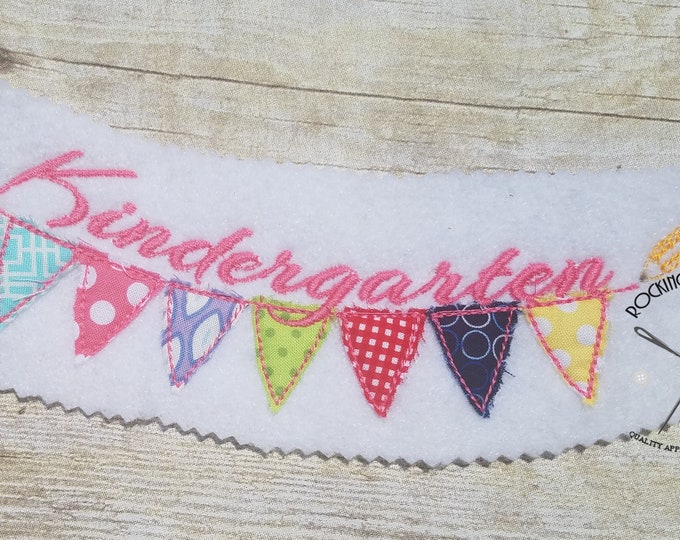 RS 612 Kindergarten Bunting Banner