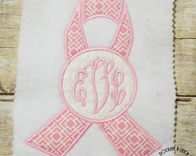 RS 581 Cancer Ribbon Applique
