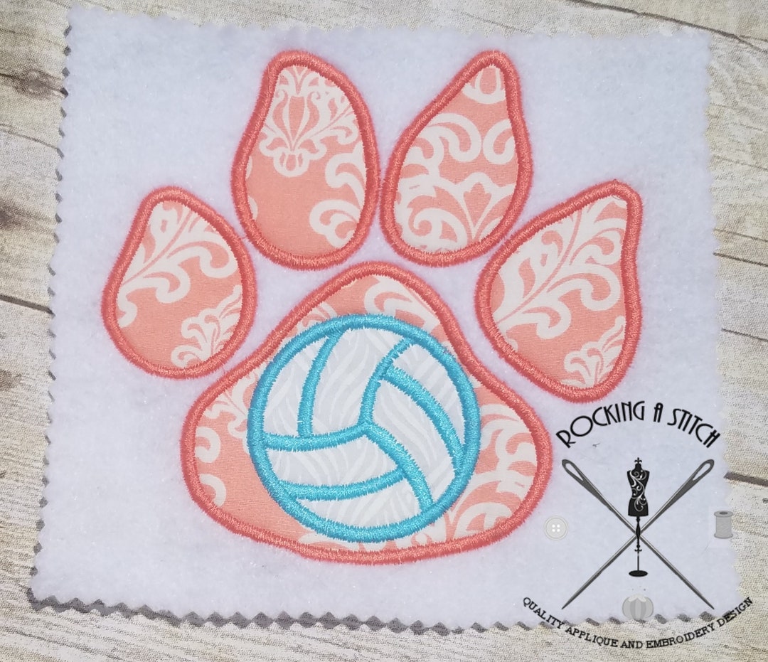 RS 696 Volleyball Paw Print Etsy