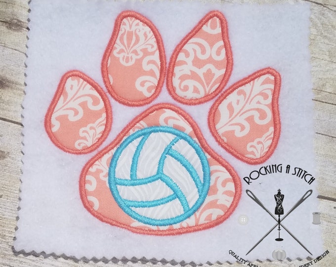 RS 696 Volleyball paw print