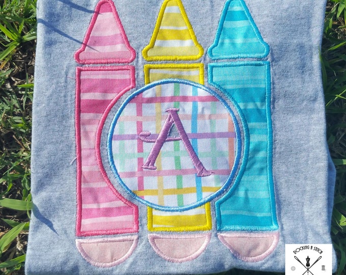 RS 514 three crayon monogram
