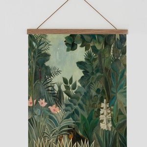 Henri Rousseau - Jungle wall chart, Vintage botanical print, Vintage poster, Home decor wall, tropical print, topical wall decor, Jungle art