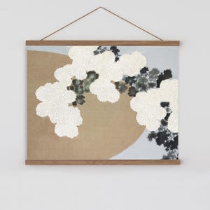Japandi poster, Japandi wall art horizontal, Japandi painting, Japanese wall hanging, Japanese art, Scandinavian wall art, Japanese scroll