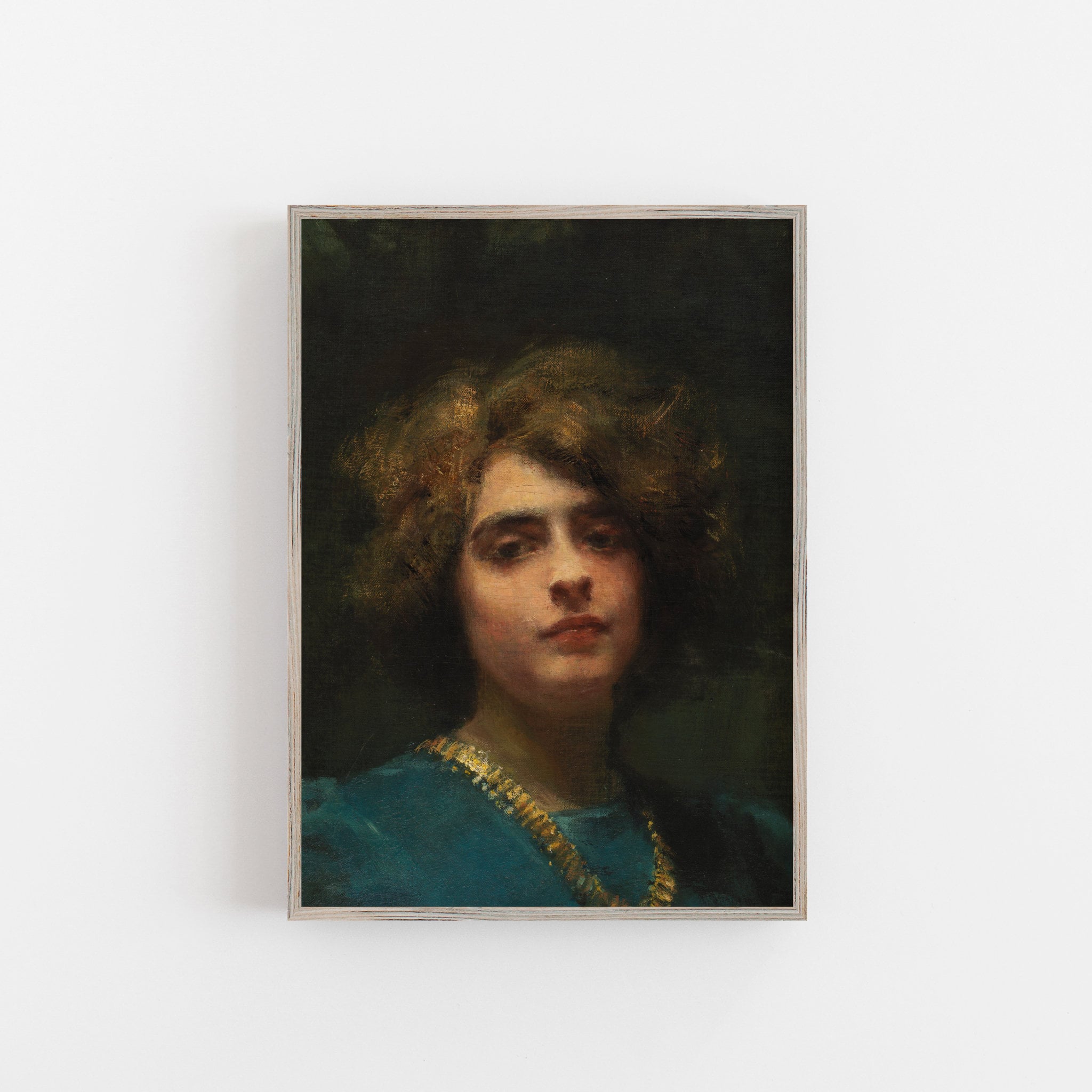 Vintage Oil Portrait Print Old Oil Painting Portrait Vintage - Etsy UK