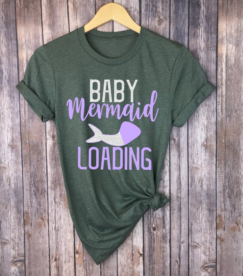 Download Baby Mermaid Svg Pregnancy Svg Mermaid Svg Pregnant Svg | Etsy