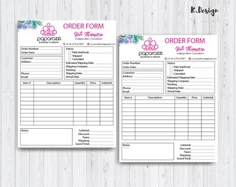 order form custom order form printable business planner etsy