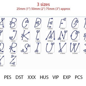 Monogram Embroidery Design, Leafy Font for Machine Embroidery,