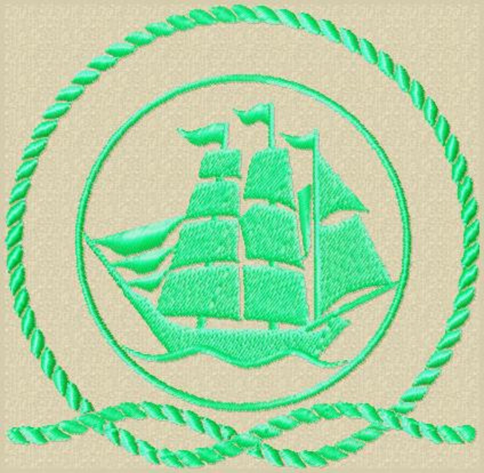 Nautical Boat Embroidery Design Motto Machine Embroidery 3 Etsy