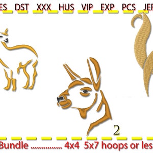 Llama Design Bundle 2 for Machine Embroidery. Embroidery file. 3 different files. Low stitch counts
