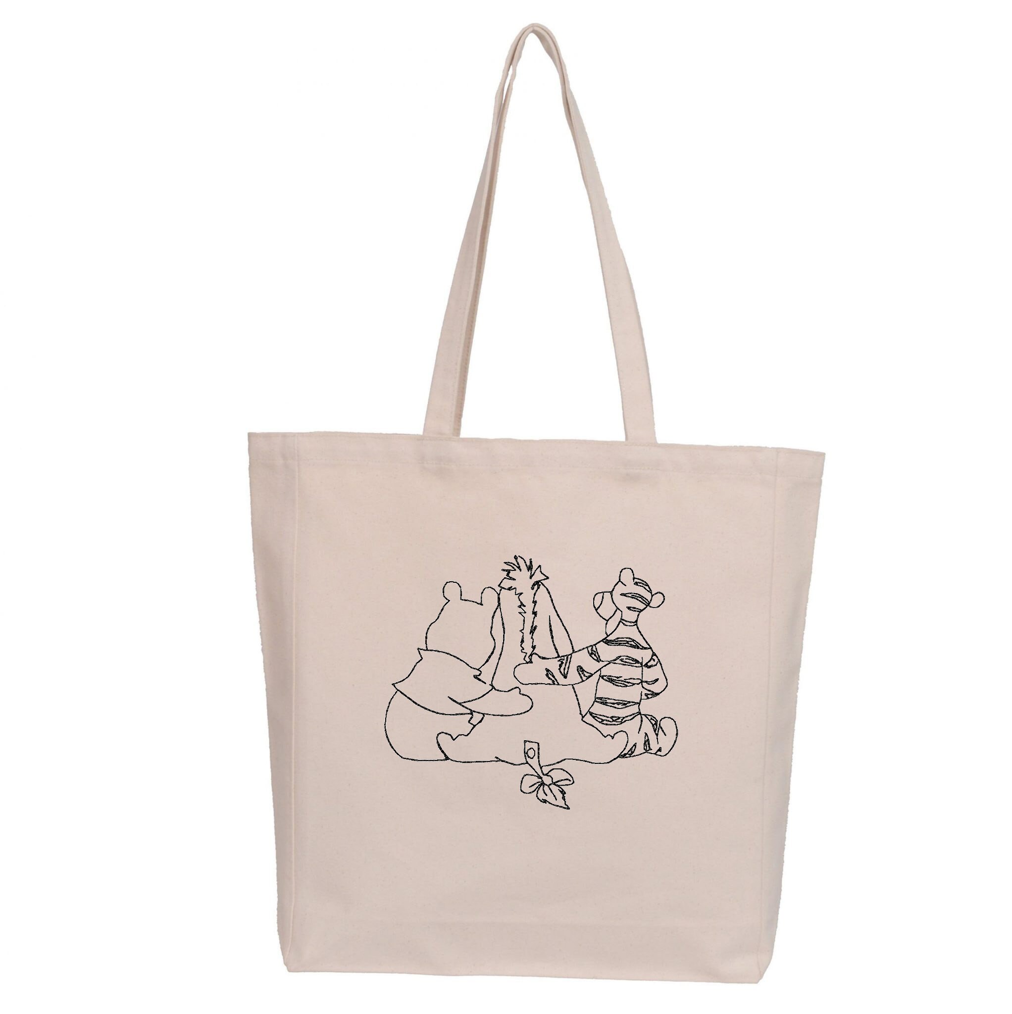 Pooh Tigger Eeyore Hug Sketch Embroidery Design Machine - Etsy