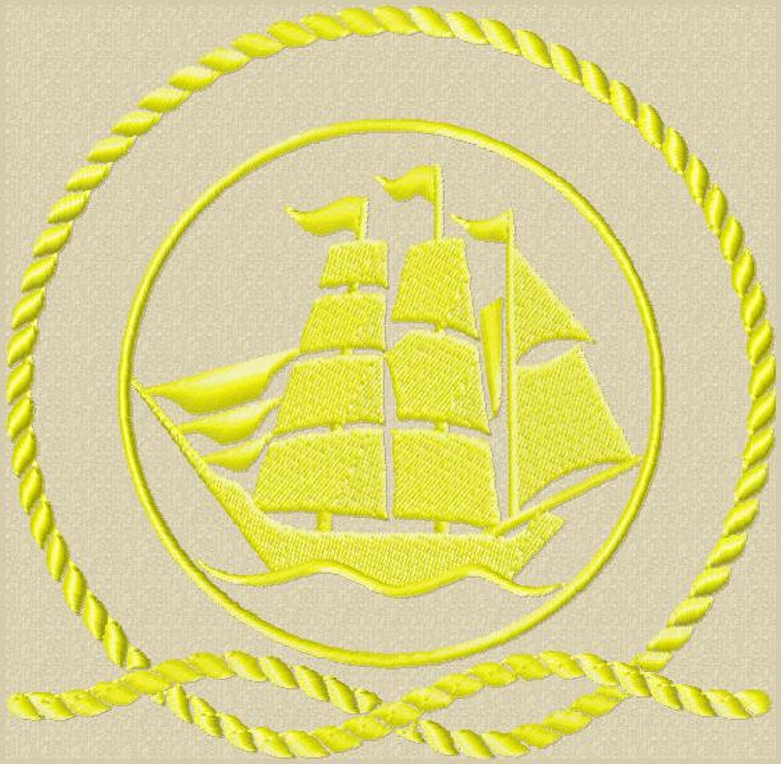Nautical Boat Embroidery Design Motto Machine Embroidery 3 Etsy