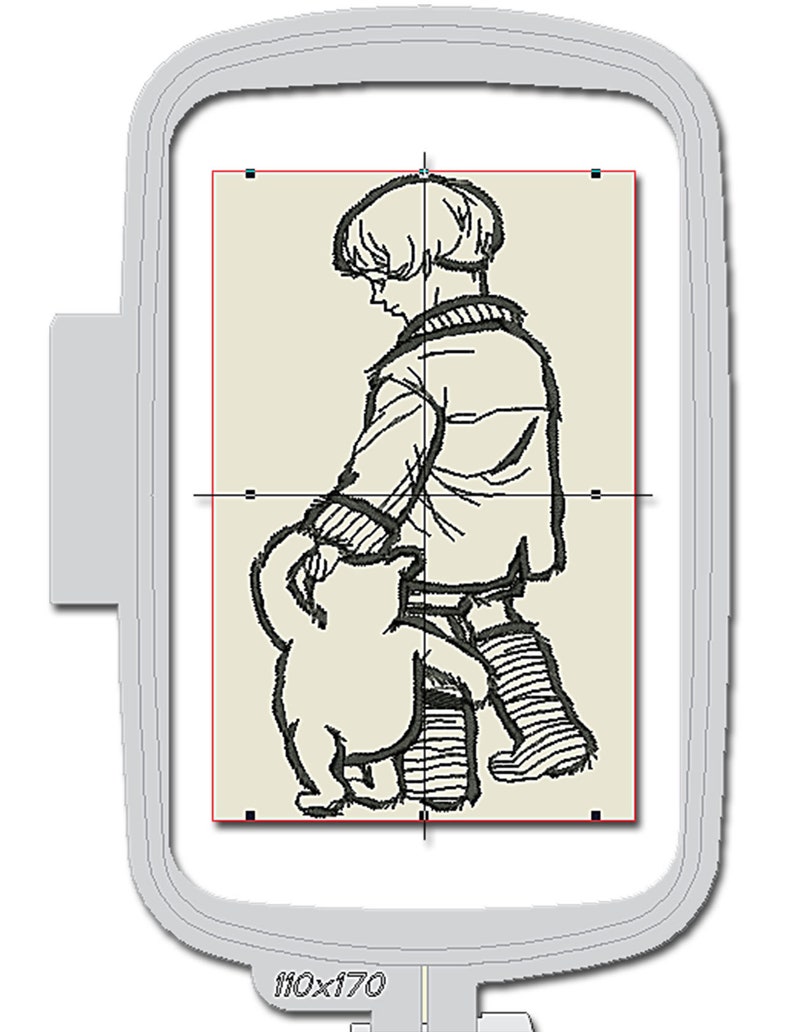 Classic Pooh and Christopher Robin Embroidery Design - Etsy