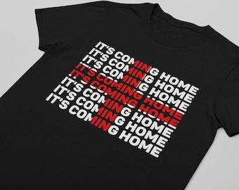 Adult or Kids England IT'S COMING HOME Football T-Shirt Womens World Cup 2026