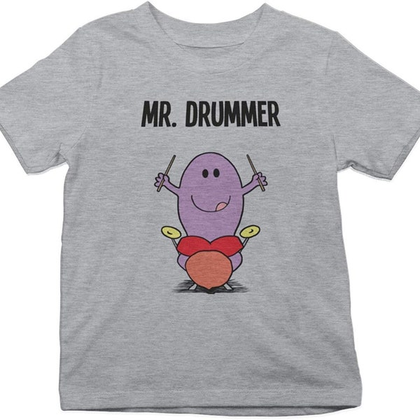 Enfants MR DRUMMER - Musicien T-shirt en coton biologique Cadeau durable pour garçons