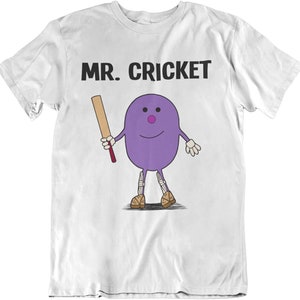 MR CRICKET - Mens Organic Cotton T-Shirt Gift For Him