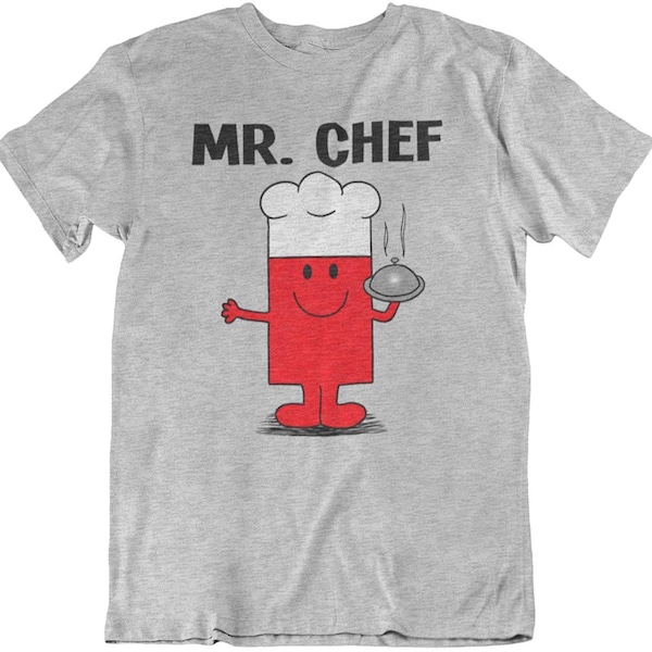 Mr Chef - Mens Cooking Occupation T-Shirt Sustainable Gift Organic Cotton