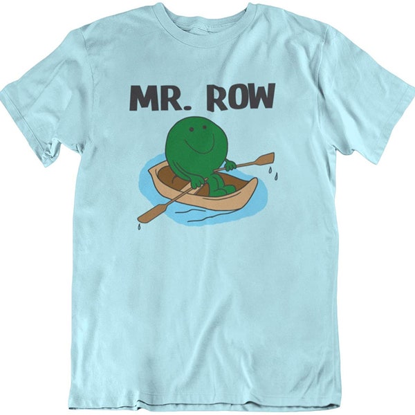 Mr Row - Heren Watersport Duurzaam Cadeau Biologisch Katoen T-Shirt